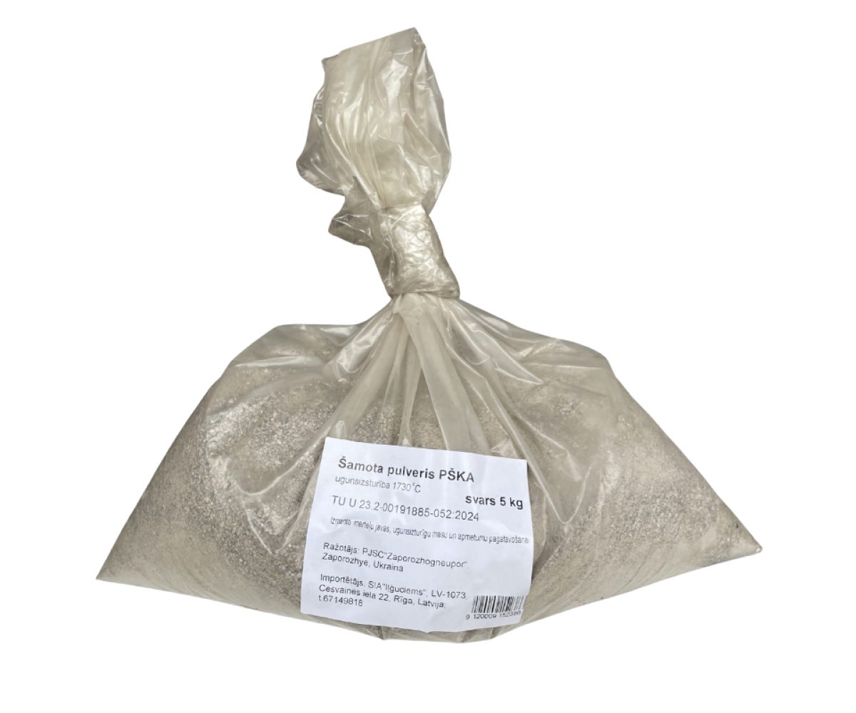 Šamota pulveris 5kg