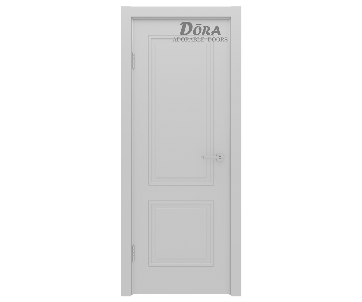 Межкомнатная дверь DUO, светло-серая