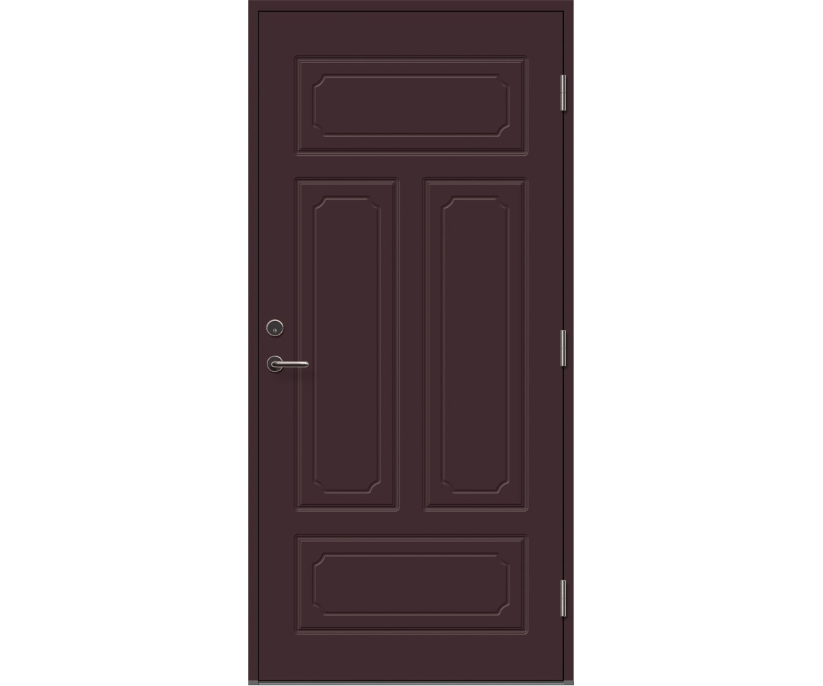 Наружная дверь для частного дома CINTIA, коричневая