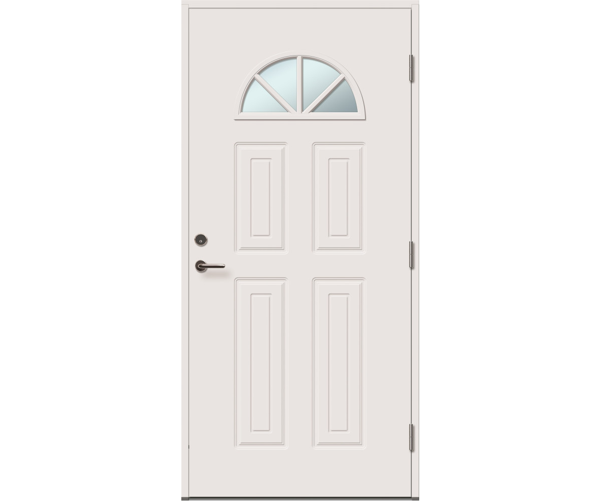 Наружная дверь для частного дома CRISTINE, белая